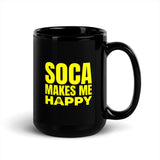 Soca Makes Me Happy Mug (Black)