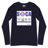 Trini Jungle Juice Transit - T-shirt unisexe à manches longues Soca Underground