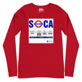 Trini Jungle Juice Transit - T-shirt unisexe à manches longues Soca Underground