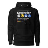 Trini Jungle Juice Transit - Destination SOCA Sweat à capuche Premium unisexe
