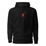 LOCAL - Trinité-et-Tobago avec coordonnées brodées unisexe premium sweat à capuche
