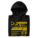 A Product of Jamaica - Jamaican Unisex Premium Hoodie (Yellow Print)
