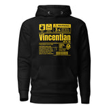 Un produit de Saint-Vincent-et-les Grenadines - Sweat à capuche Vincentien unisexe Premium (imprimé jaune)