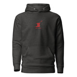 LOCAL - Trinité-et-Tobago avec coordonnées brodées unisexe premium sweat à capuche