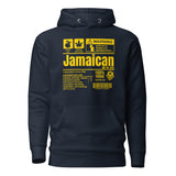 A Product of Jamaica - Jamaican Unisex Premium Hoodie (Yellow Print)