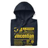 Un produit de Saint-Vincent-et-les Grenadines - Sweat à capuche Vincentien unisexe Premium (imprimé jaune)