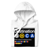 Trini Jungle Juice Transit - Destination SOCA Sweat à capuche Premium unisexe
