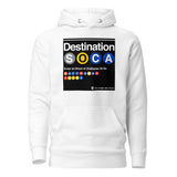 Trini Jungle Juice Transit - Destination SOCA Sweat à capuche Premium unisexe