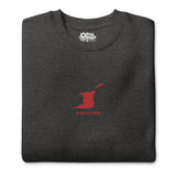 LOCAL - Trinidad and Tobago w/ Coordinates Embroidered Unisex Premium Sweatshirt