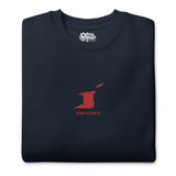 LOCAL - Trinidad and Tobago w/ Coordinates Embroidered Unisex Premium Sweatshirt
