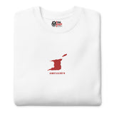 LOCAL - Trinidad and Tobago w/ Coordinates Embroidered Unisex Premium Sweatshirt