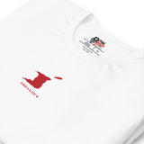 LOCAL - Trinité-et-Tobago avec coordonnées (rouge) T-shirt unisexe