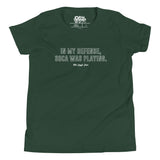 Dans ma défense, Soca jouait un T-shirt pour jeunes