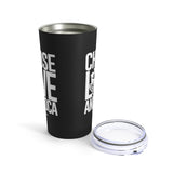 Choose LOVE and SOCA Tumbler (Black 20 oz) - Trini Jungle Juice Store