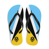 Island Flag - St. Lucia Flip Flops - Trini Jungle Juice Store