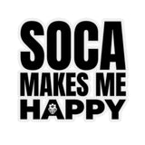 Soca Makes Me Happy Sticker - Trini Jungle Juice Store