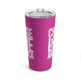 Choose LOVE and SOCA Tumbler (Pink 20 oz) - Trini Jungle Juice Store