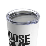 Choose LOVE and SOCA Tumbler (White 20 oz) - Trini Jungle Juice Store