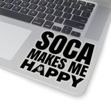 Soca Makes Me Happy Sticker - Trini Jungle Juice Store