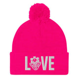 Choose LOVE and SOCA - Love Pom-Pom Beanie - Trini Jungle Juice Store