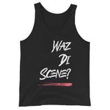 Caribbean Sayings - Waz Di Scene Unisex Tank Top