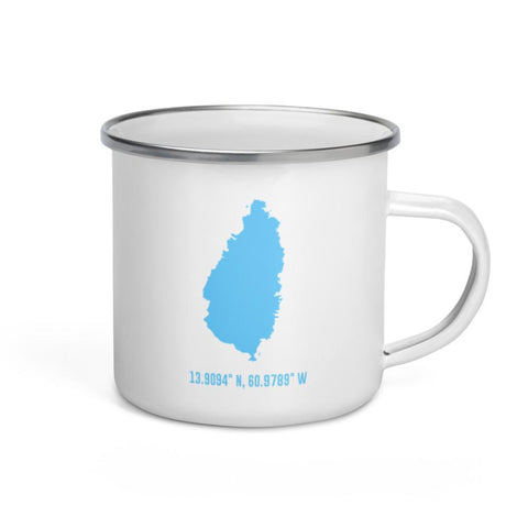 LOCAL - St. Lucia Enamel Mug (12 oz)