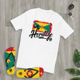 Heritage - Grenada Men's Premium Fitted T-Shirt (White) - Trini Jungle Juice Store