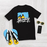Heritage - St. Lucia Men's Premium Fitted T-Shirt - Trini Jungle Juice Store