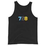 LOCAL - Area Code 758 St. Lucia Unisex Tank Top