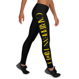 Caribbean Rich - Leggings pour femmes (noir avec imprimé doré)