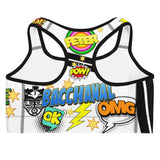 Soca Gives Me Power - Soutien-gorge de sport pour femme (Blanc)