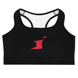 LOCAL - Soutien-gorge de sport pour femmes de Trinité-et-Tobago (Noir)
