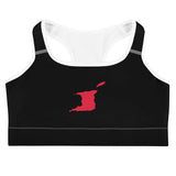 LOCAL - Soutien-gorge de sport pour femmes de Trinité-et-Tobago (Noir)