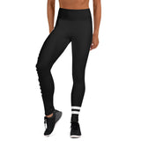 Choisissez LOVE et SOCA - Leggings de yoga pour femmes (Noir)