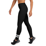Choisissez LOVE et SOCA - Leggings de yoga pour femmes (Noir)