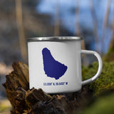 LOCAL - Tasse en émail de la Barbade (12 oz)