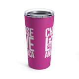 Choose LOVE and SOCA Tumbler (Pink 20 oz) - Trini Jungle Juice Store