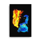 Traditional Mas Characters - Jab Molassie Canvas Print