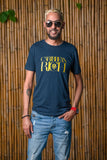 Caribbean Rich - T-shirt ajusté premium pour hommes (imprimé doré)