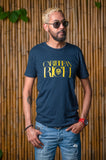 Caribbean Rich - T-shirt ajusté premium pour hommes (imprimé doré)