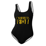 Caribbean Rich - Maillot de bain une pièce (imprimé doré)