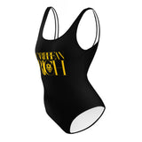 Caribbean Rich - Maillot de bain une pièce (imprimé doré)