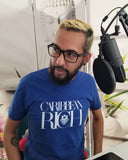 Caribbean Rich - Men's Premium Fitted T-Shirt (White Print) - Trini Jungle Juice Store