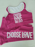 Choisissez LOVE et SOCA - Leggings pour femmes (rose)