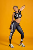 Choose LOVE and SOCA - Women's Sports Bra (Black)