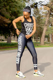 Choisissez LOVE et SOCA - Leggings pour femmes (Noir)