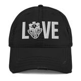 Choose LOVE and SOCA - LOVE Distressed Dad Hat - Trini Jungle Juice Store