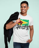 Heritage - Guyana Men's Premium Fitted T-Shirt - Trini Jungle Juice Store