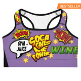 Soca Gives Me Power - Soutien-gorge de sport pour femme (Violet)