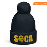 Choose LOVE and SOCA - Soca Pom Pom Beanie (Gold) - Trini Jungle Juice Store